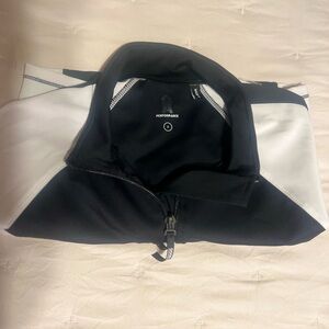 Good American Black and White Crop Top